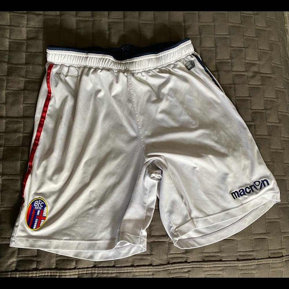 White Barcelona Soccer Shorts
